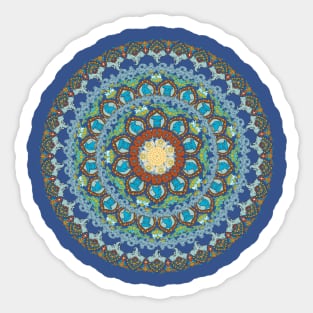 Elephant yoga Medallion Sticker